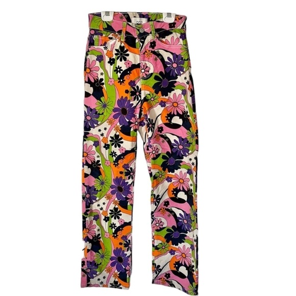 BDG Urban Outfitters Colorful Corduroy Vibrant Retro Print Pants Size 27 RARE!!! - Picture 2 of 11